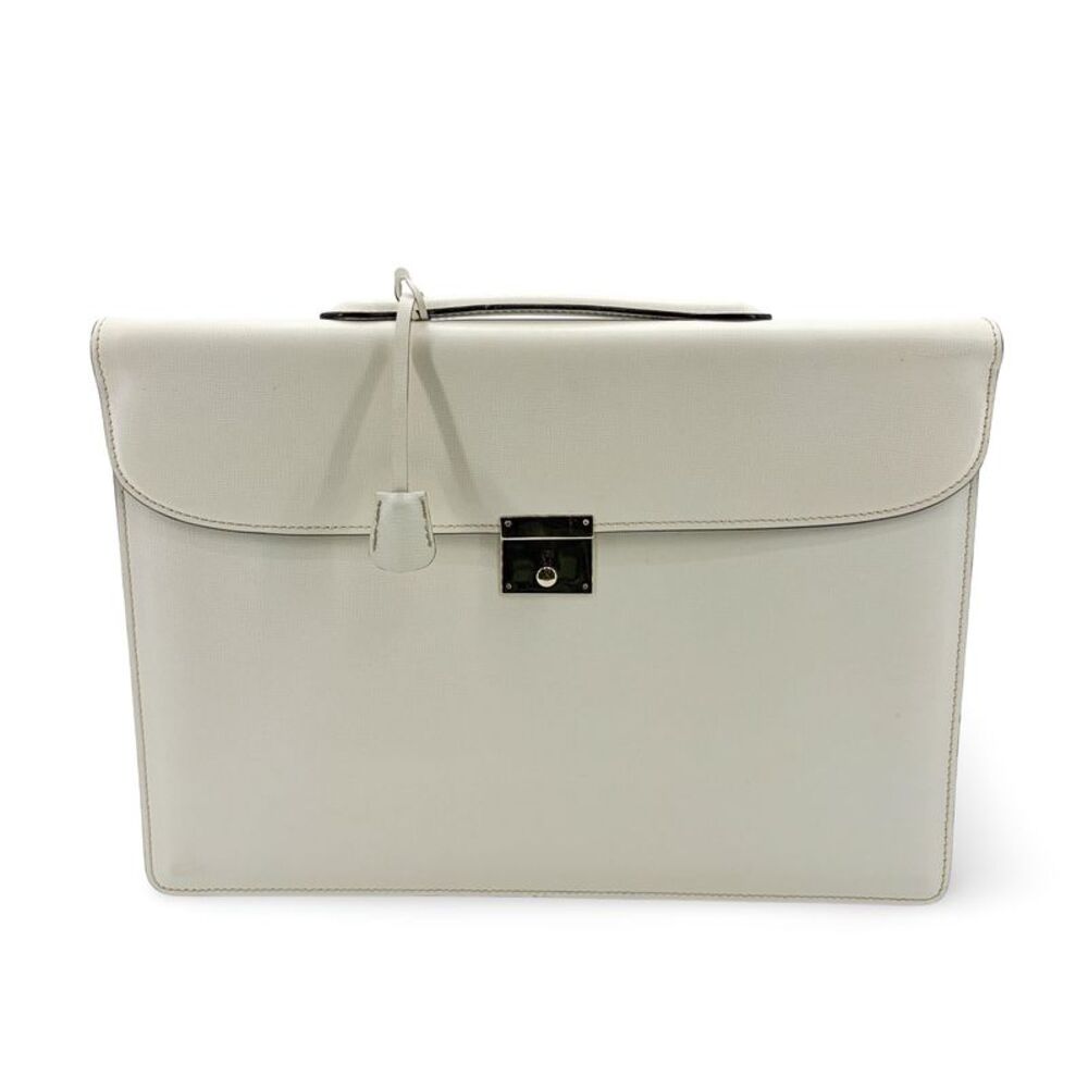 Valextra Premiere Briefcase White